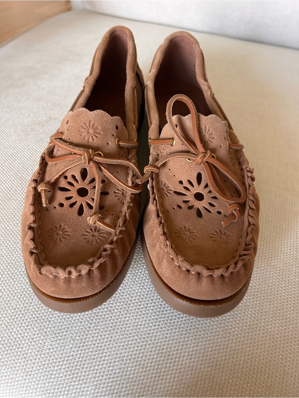 New Free People Lagoon Cut-Out Boat Shoes - Picture 4 of 6